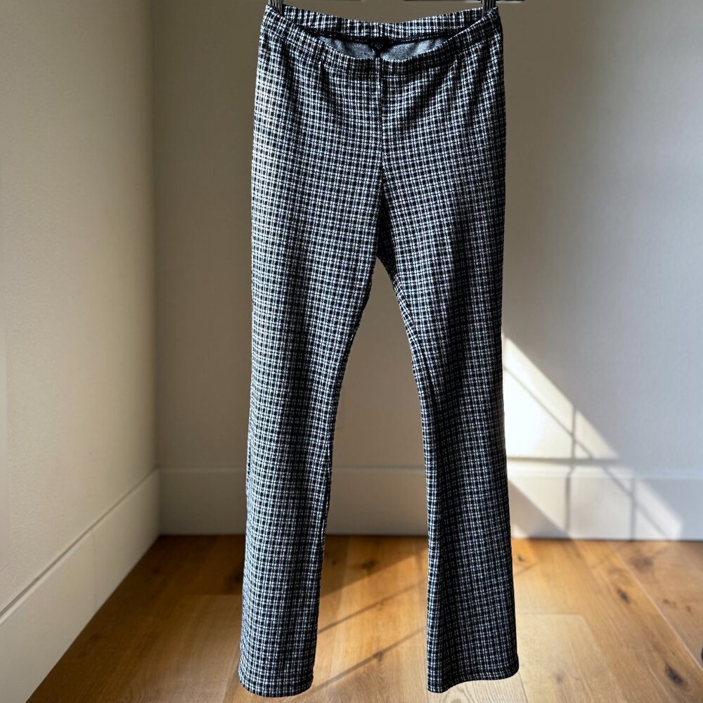 Art Class Plaid Flare Pants Girls L 10/12 • Skater Grunge Fall Staple • Retro